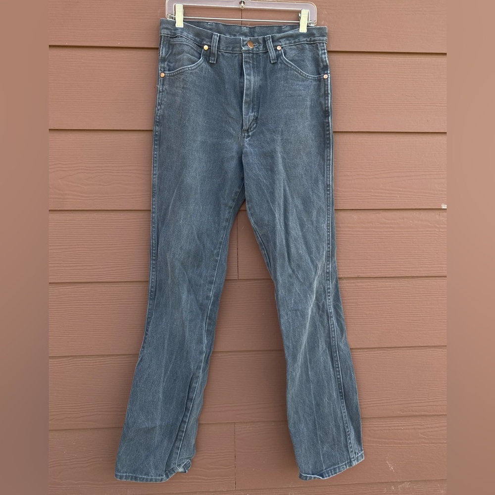 Wrangler Men’s Gray Charcoal Casual Work Pants Size 30 x 34
